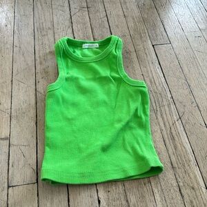 Green Crop Top
